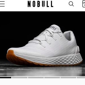 NOBULL ripstop runner men's size 9 White running shoes sneakers trainers